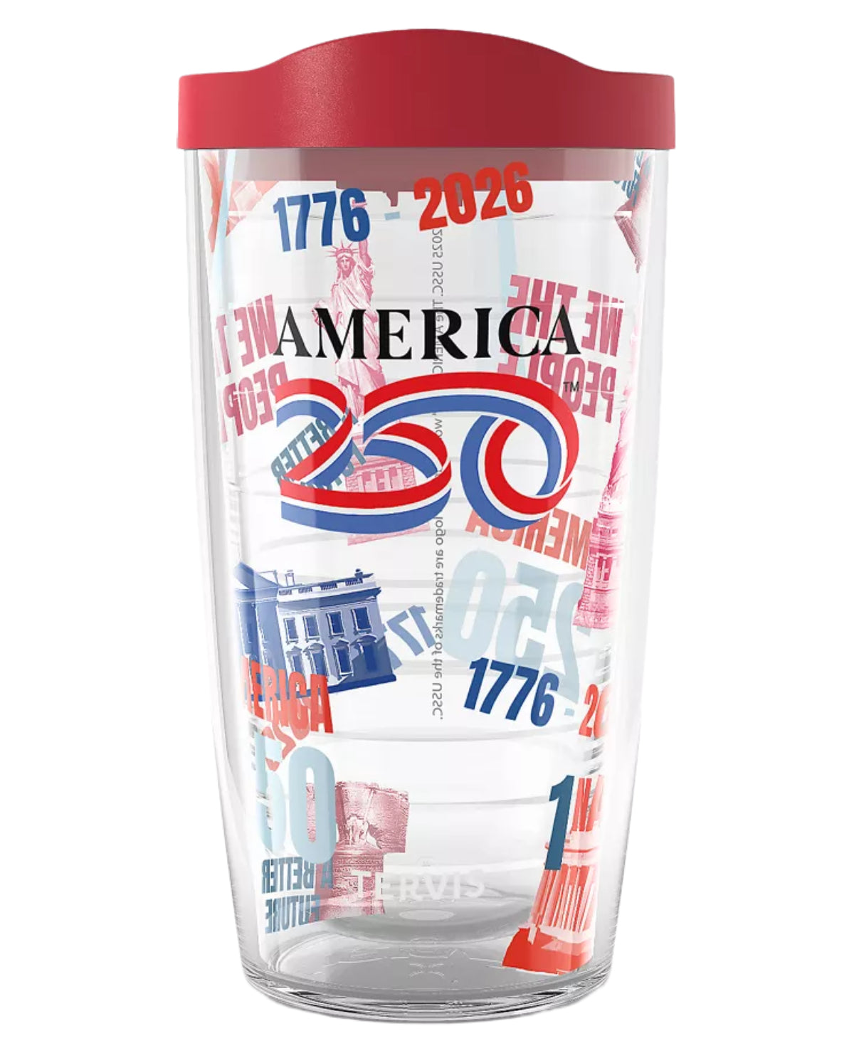 16oz America All Over Tervis