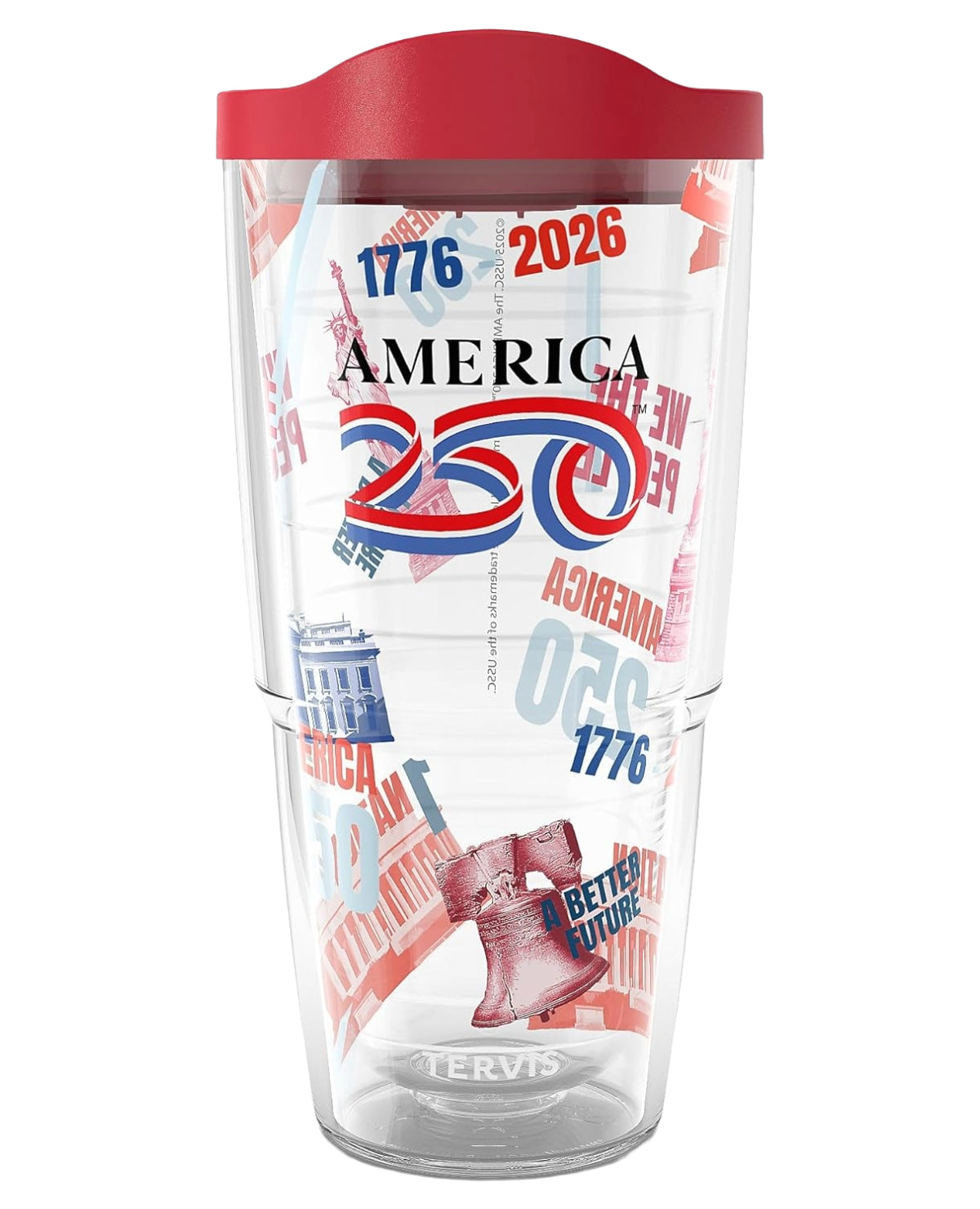 24oz America250 All Over Tervis