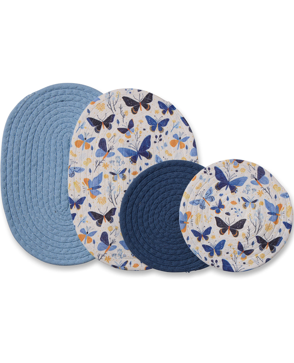 4pc Trivet Set Blue