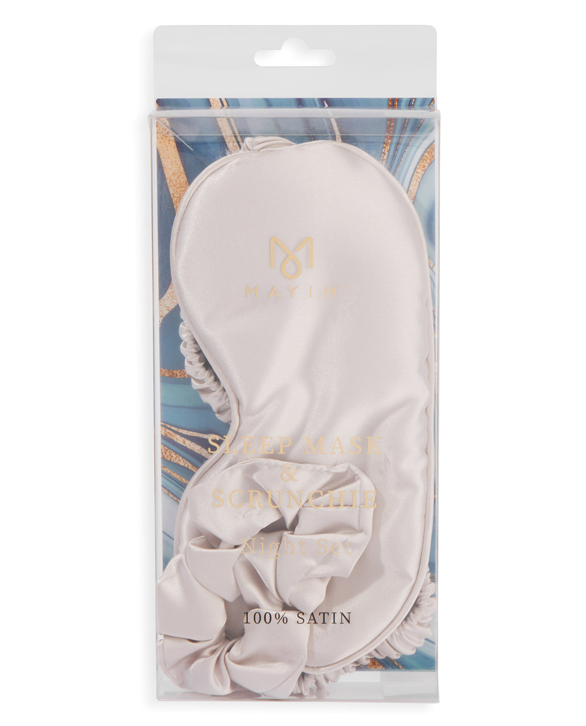 Satin Sleep Mask And Satin Ponytail Holder