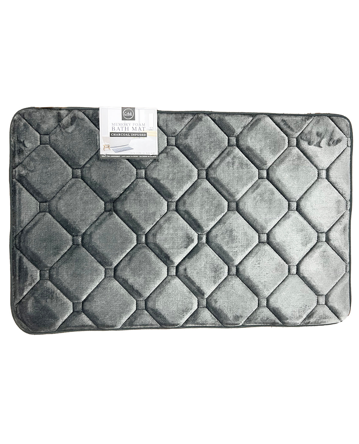 Memory Foam Bath Mat Charcoal