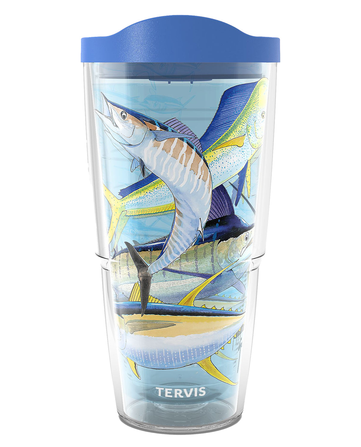 24 Ounce Guy Harvey Game Fish Collage Cup