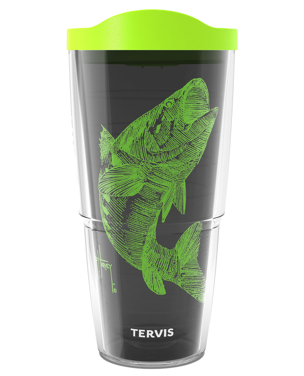 24 Ounce Guy Harvey Neon Bass Cup