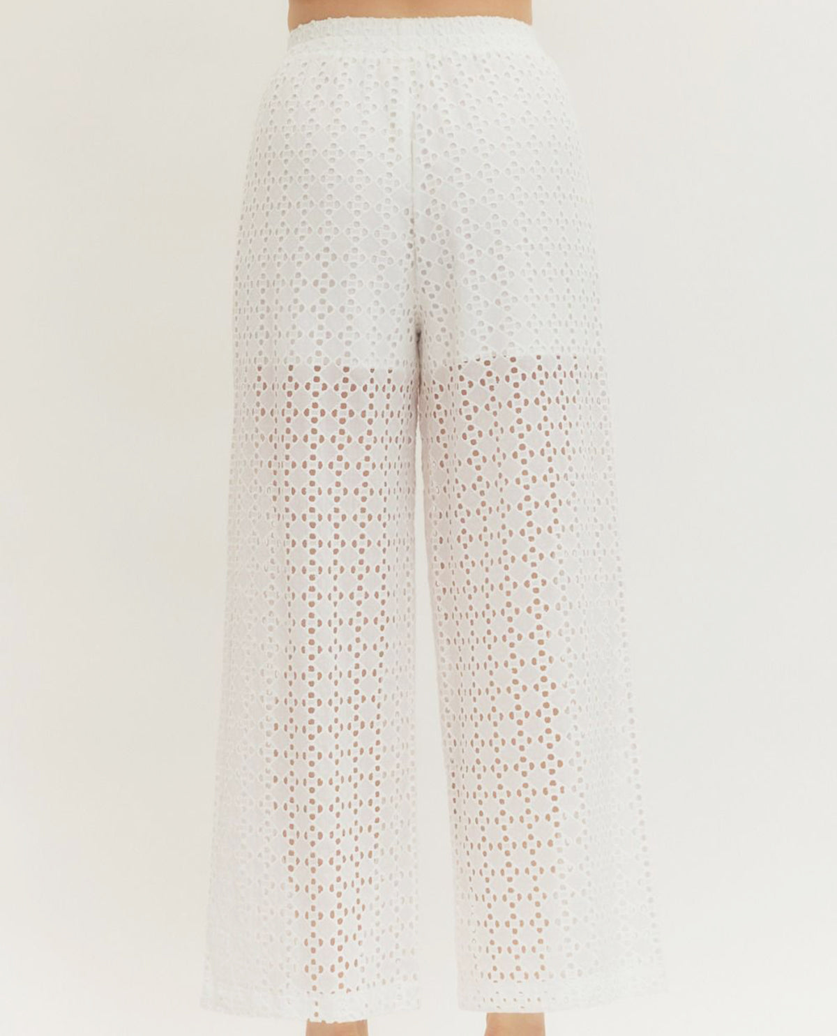Entro Eyelet Skirt Off White