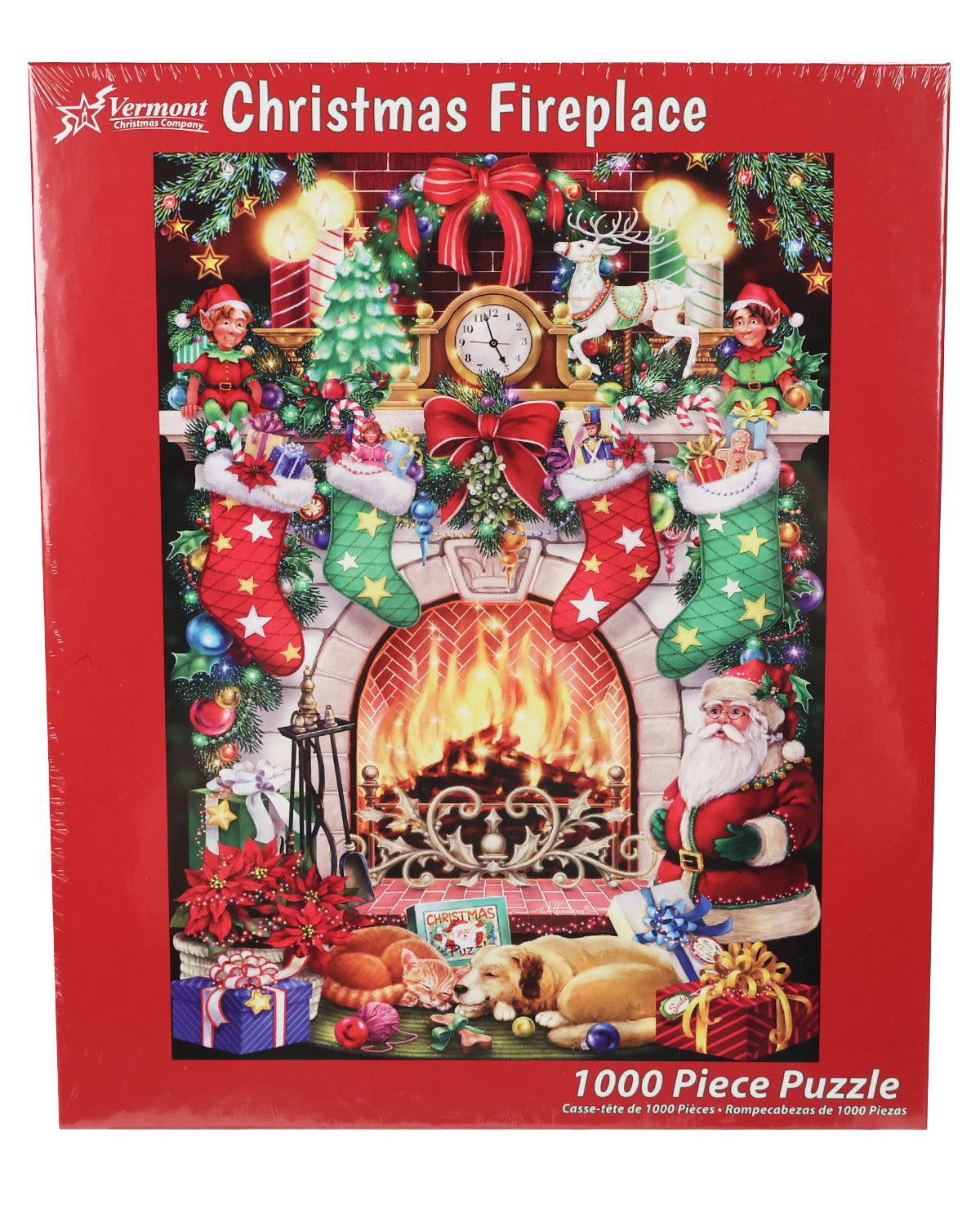 Christmas Fireplace 1000 Piece Puzzle
