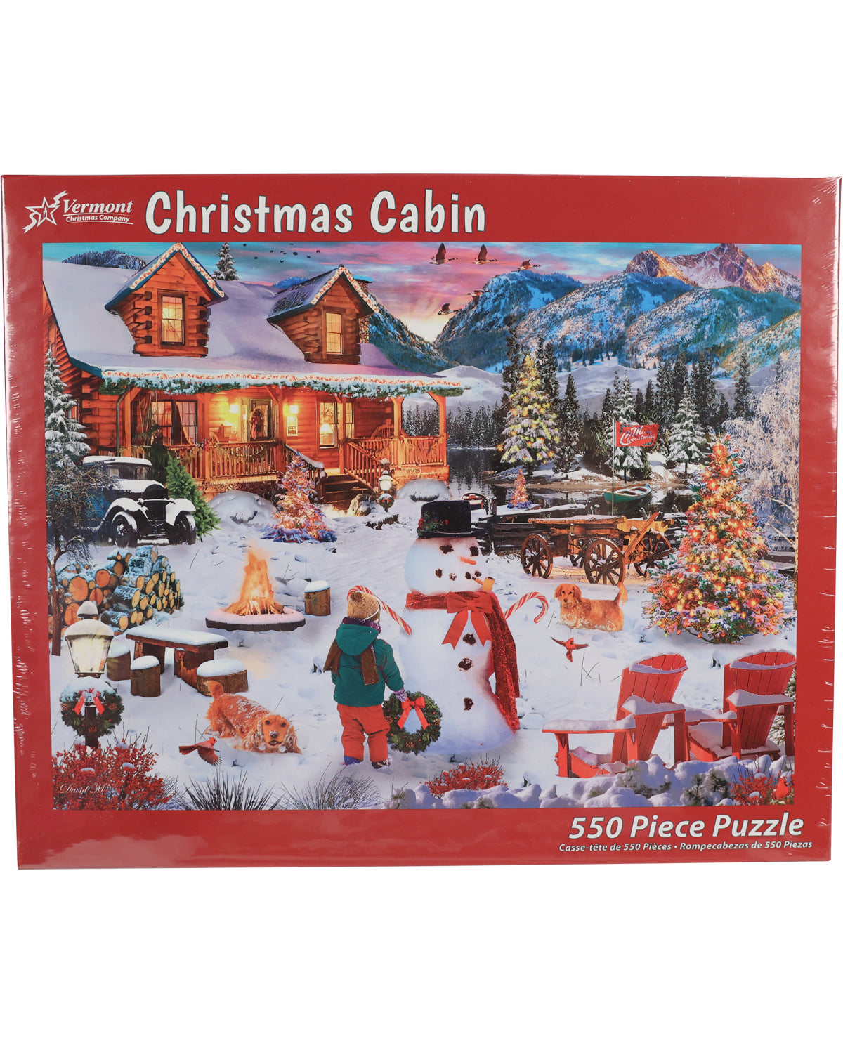 Christmas Cabin 1000 Piece Puzzle