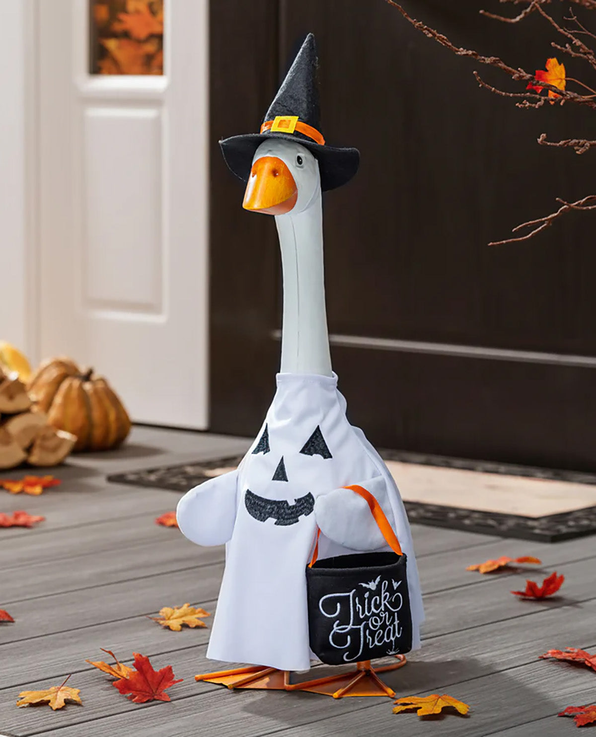 Evergreen Porch Goose Outfit Trick Or Treat Ghost