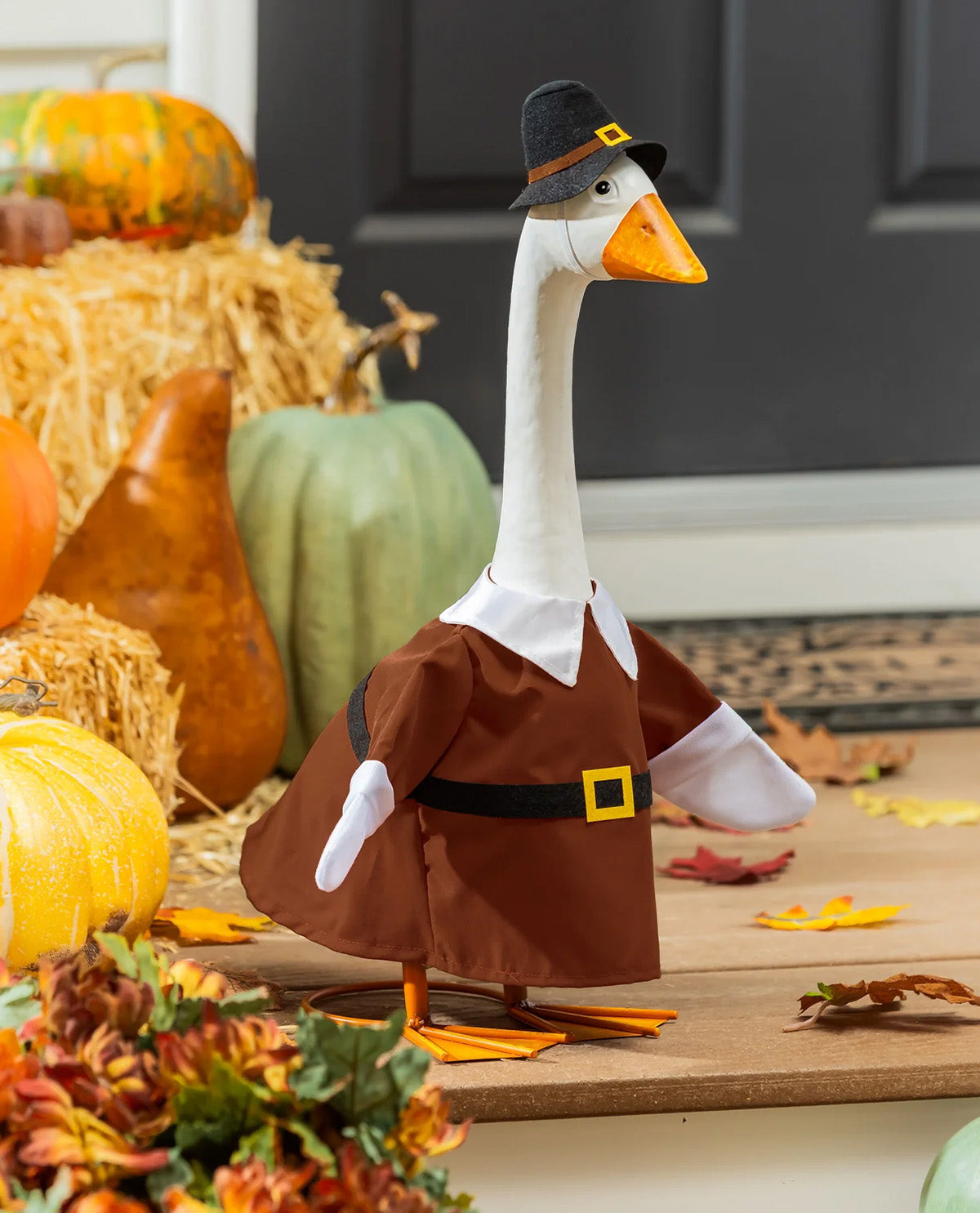 Evergreen Porch Goose Outfit Pilgrim