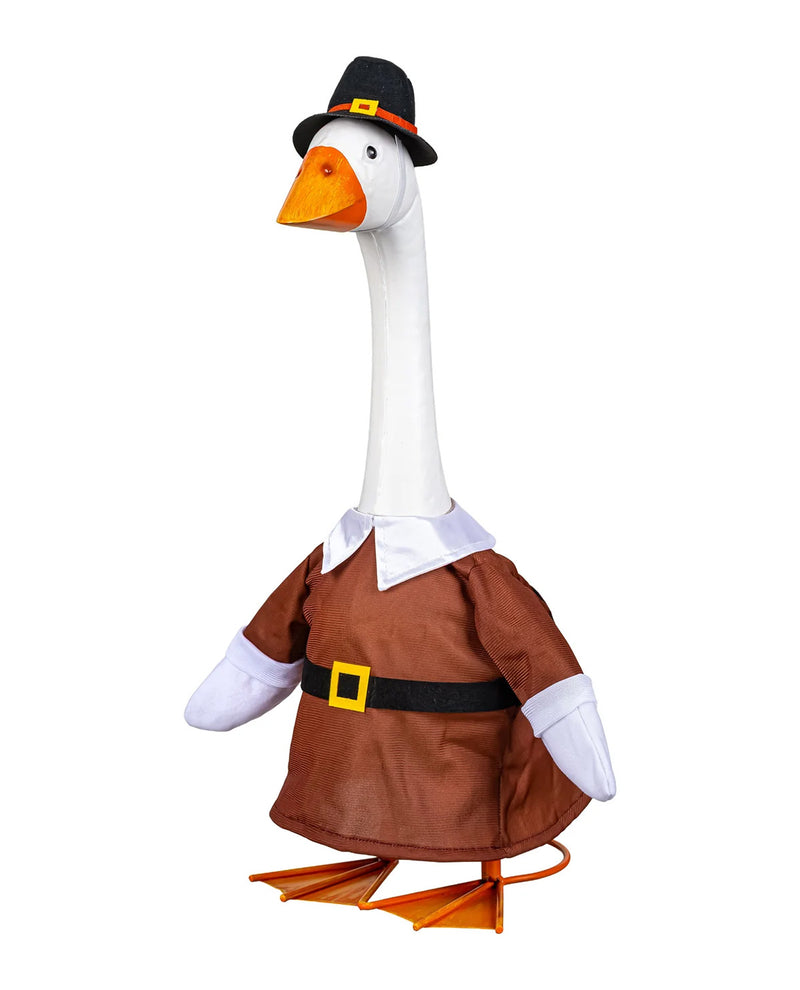 Evergreen Porch Goose Outfit Pilgrim