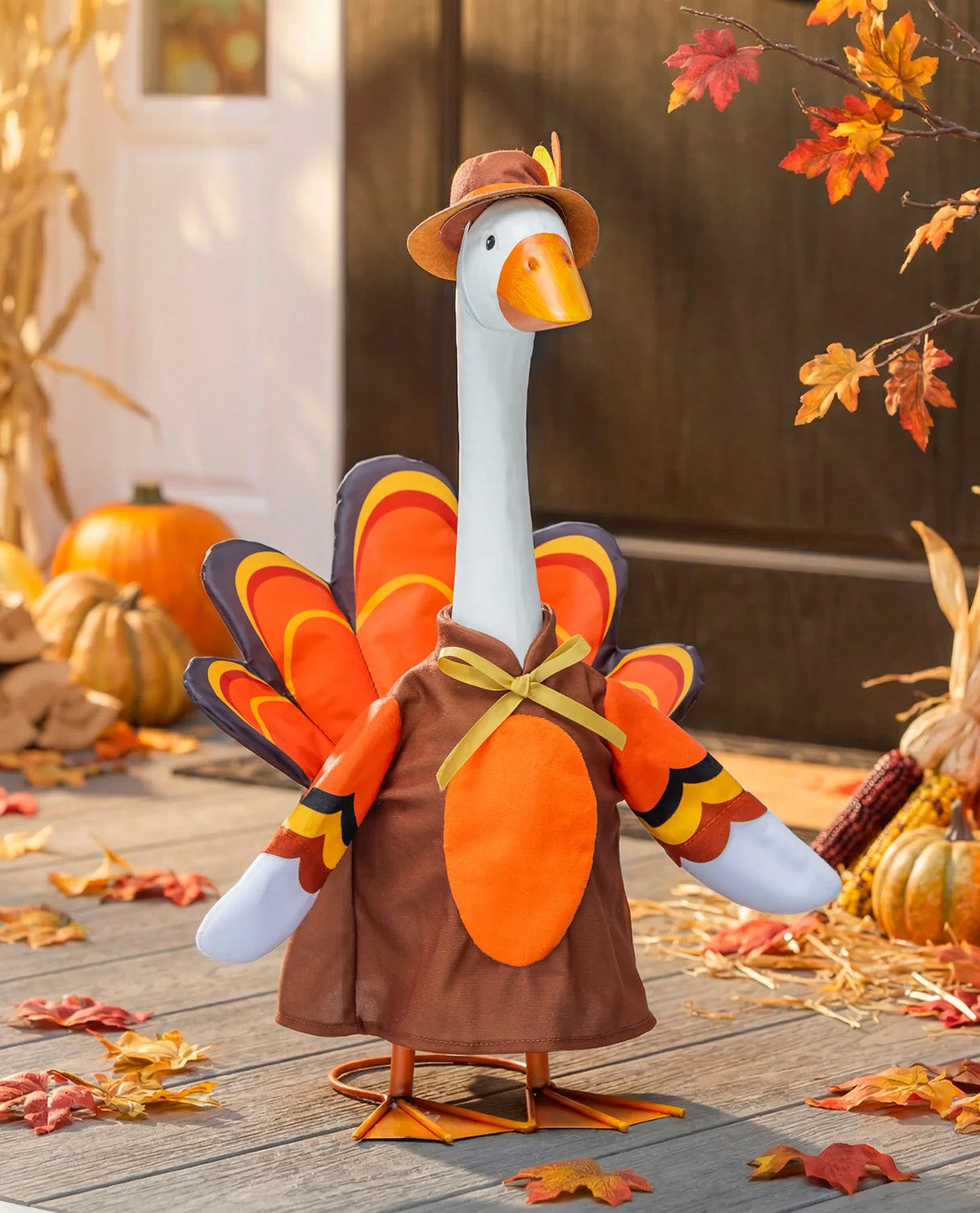 Evergreen Porch Goose Outfit Turkey Trot