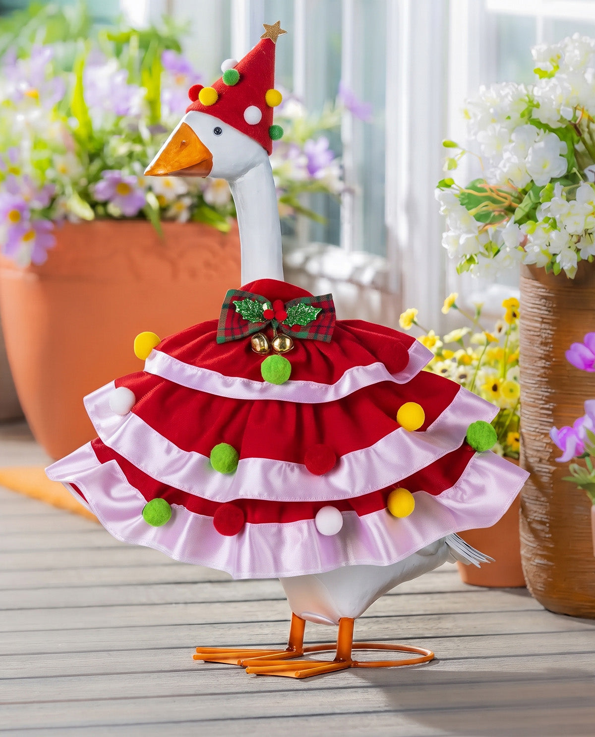Evergreen Porch Goose Outfit Christmas Dress