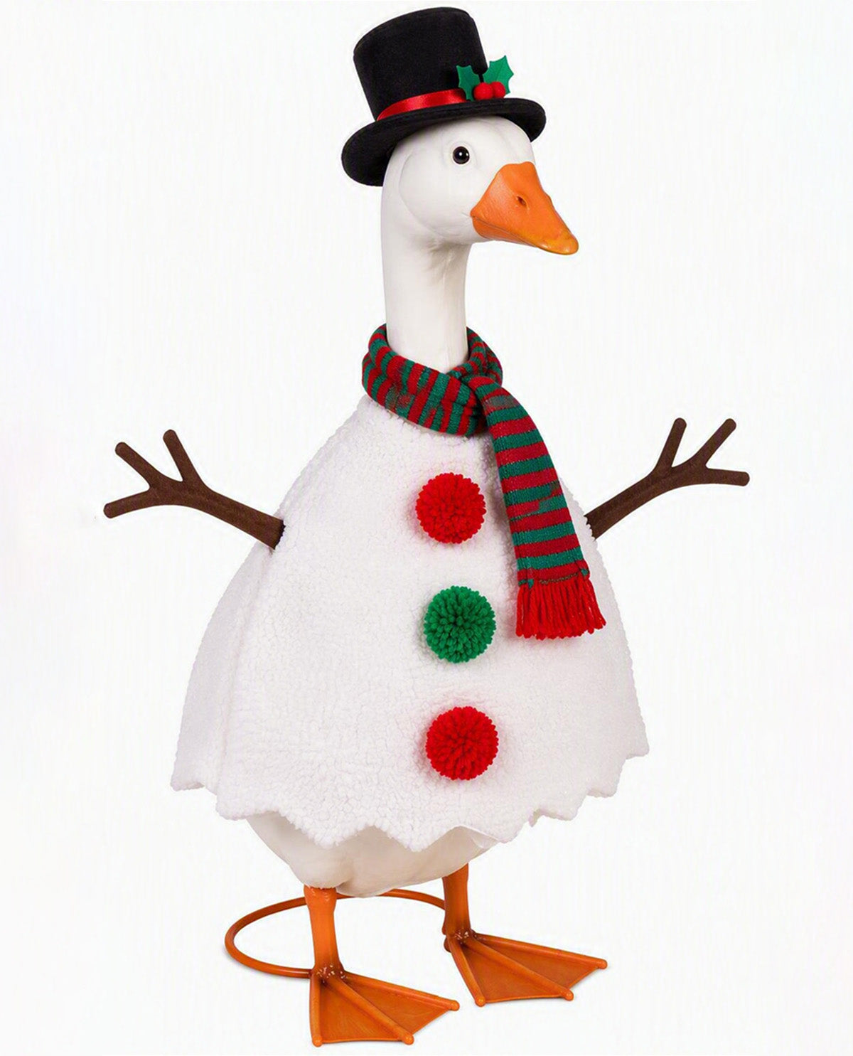 Evergreen Porch Goose Outfit Snowman