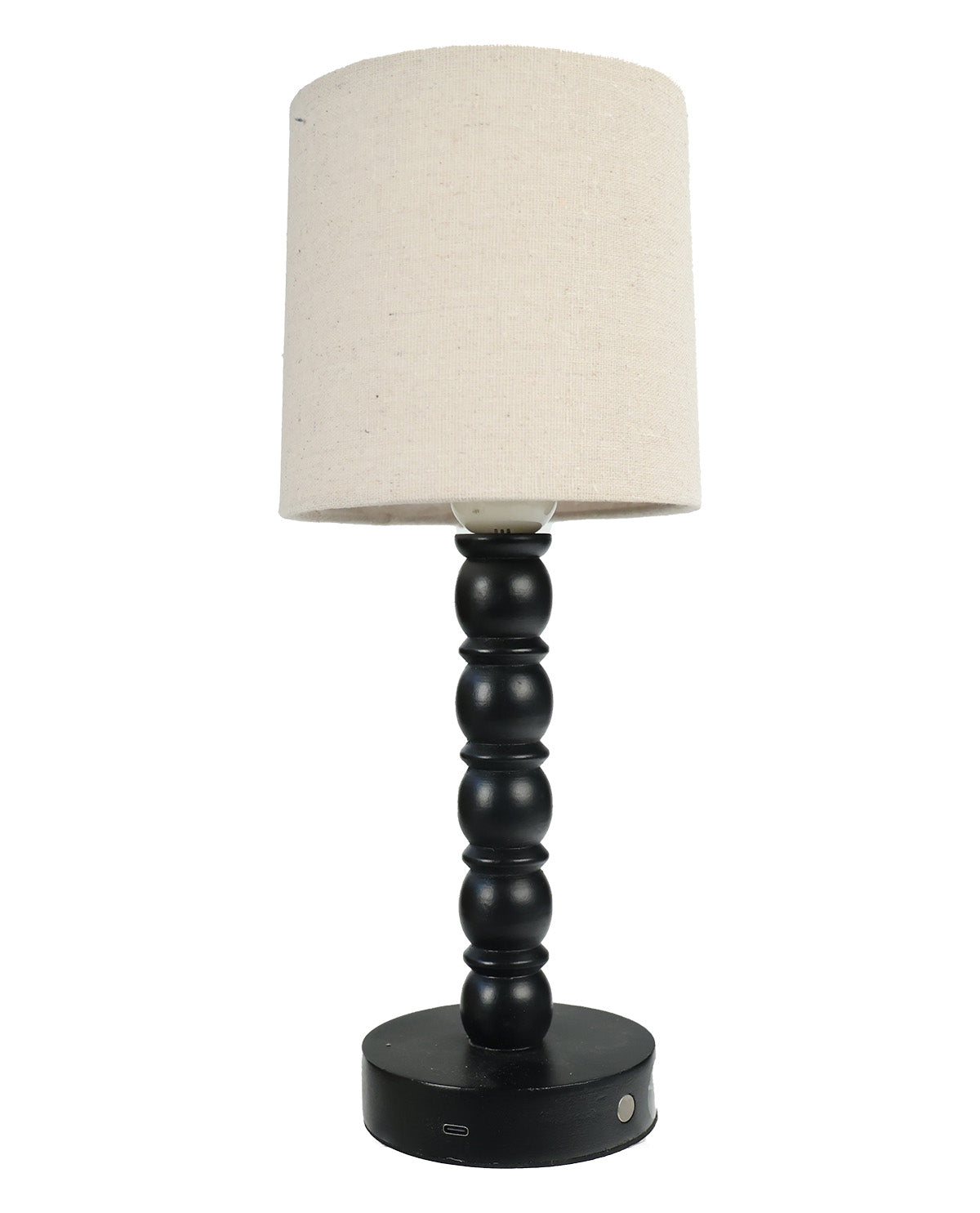 Led Table Lamp Black Wood Base