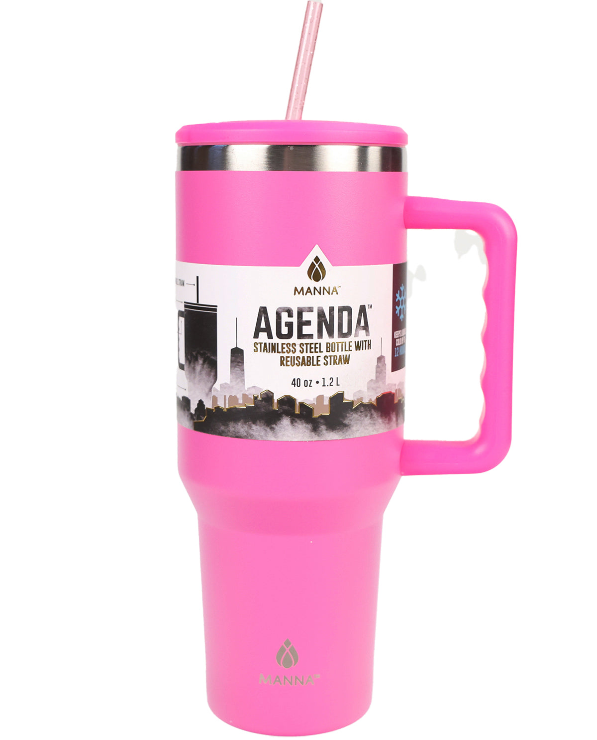 40oz Hot Pink Tumbler