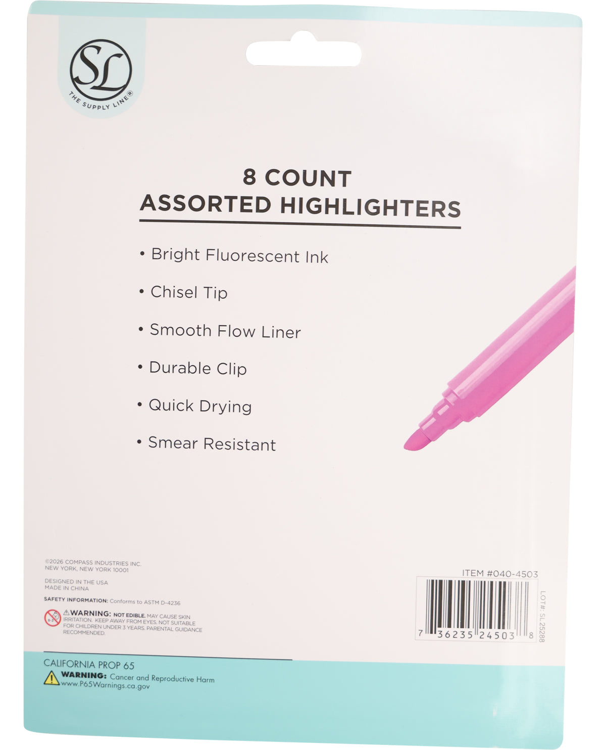 Sl 8ct Highlighter Asst