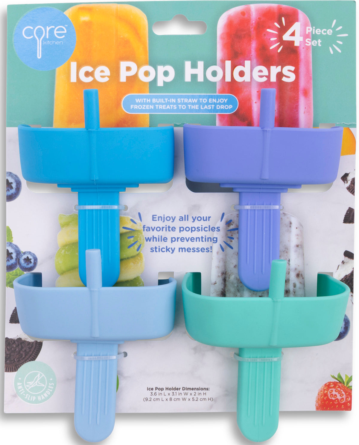 4pc Ice Pop Holder Blue Green