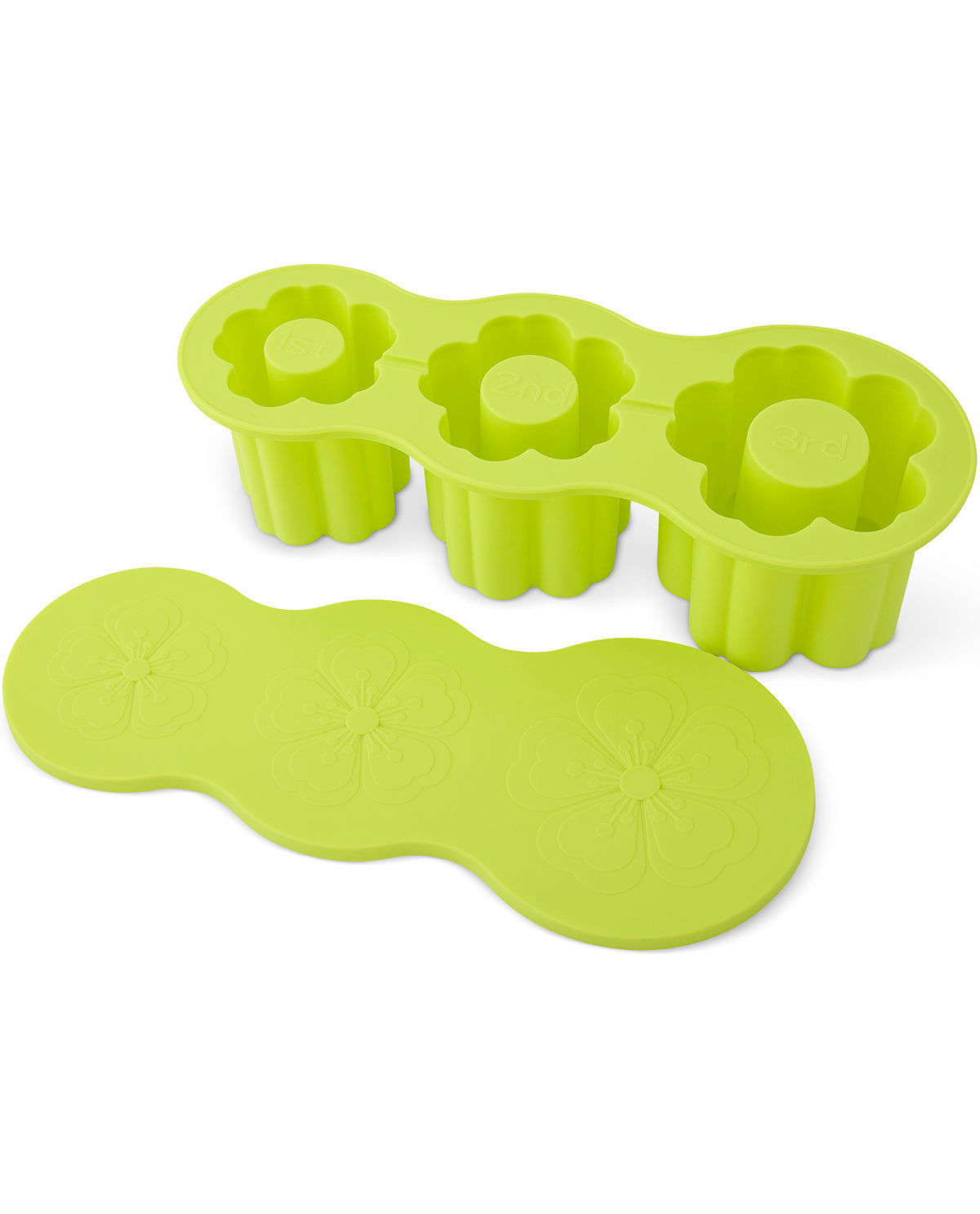 3 Flower Ice Mold Lime