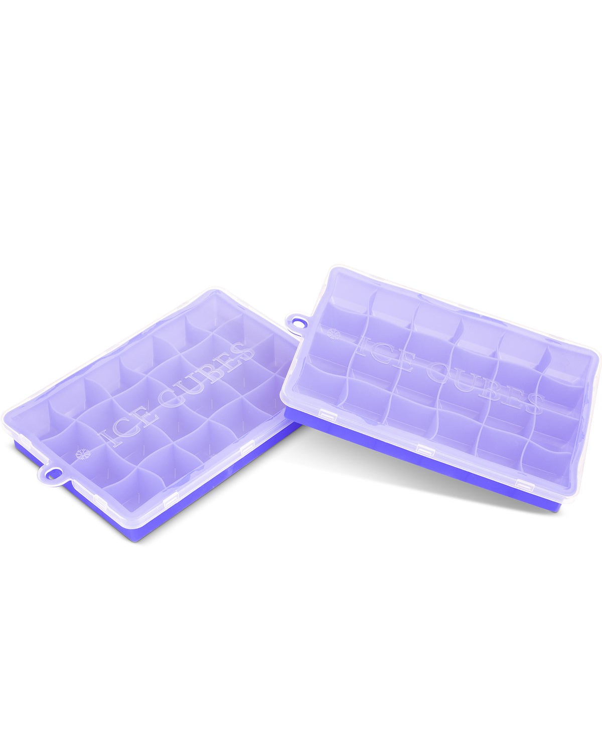 Set of 2 Wavy Ice Mold Blue Iris