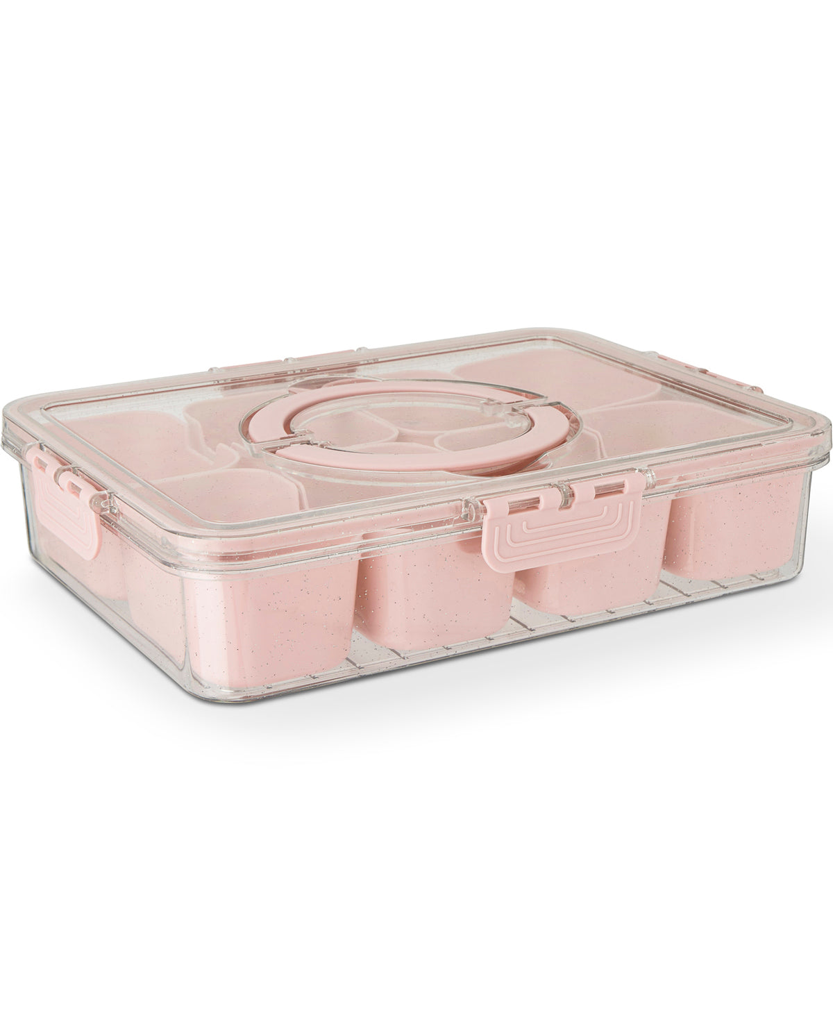 9 Section Glitter Handled Snackle Crepe