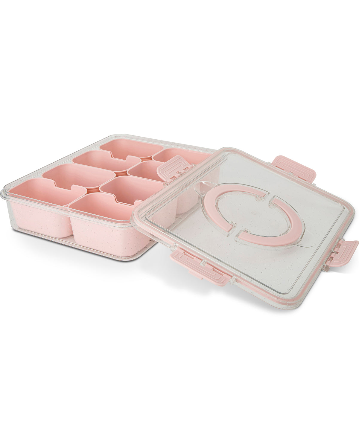 9 Section Glitter Handled Snackle Crepe