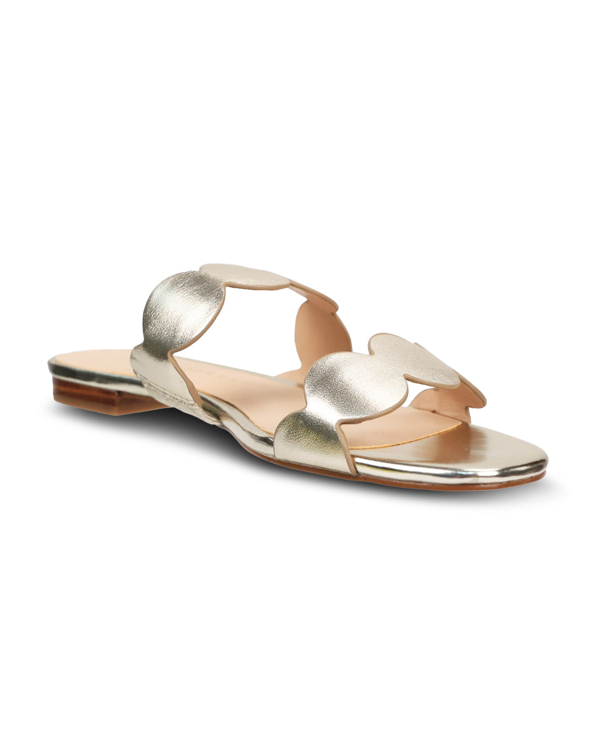 Jack Rogers Greglen Slide Metallic Platinum