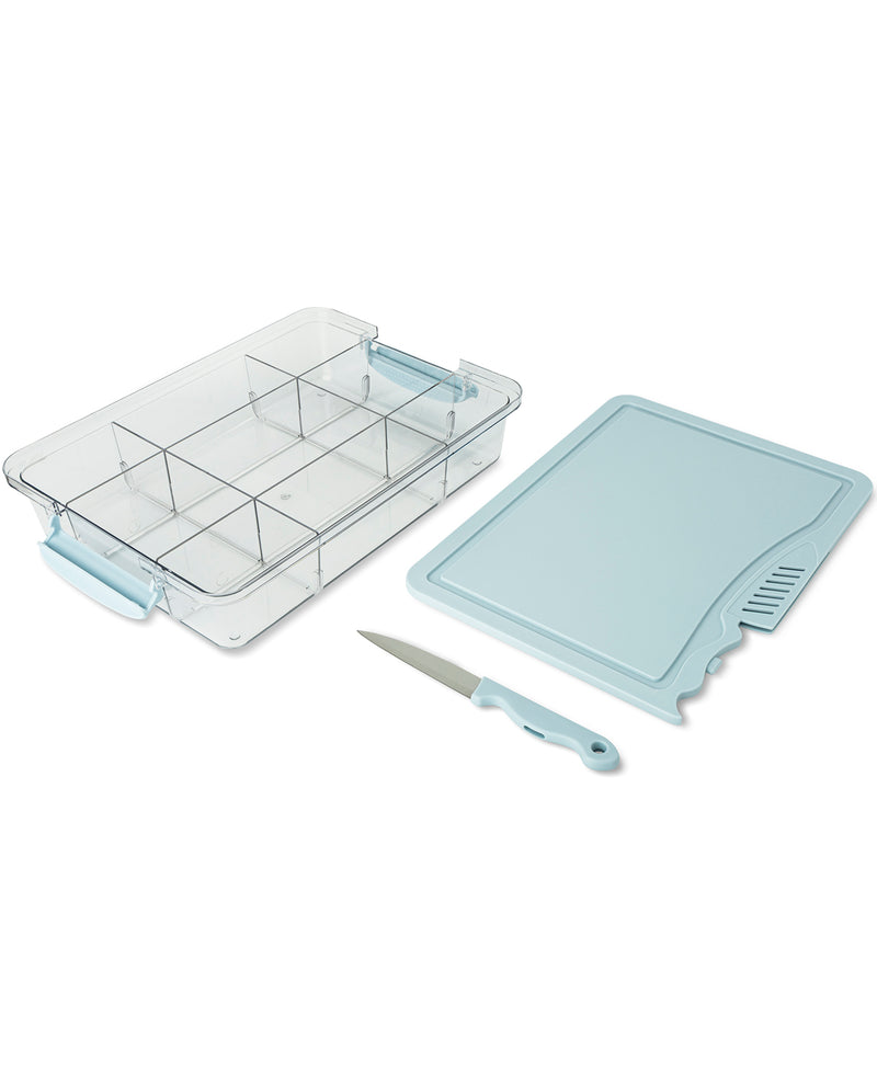 9 Section Snack Box With Built In Knife Board Harbor