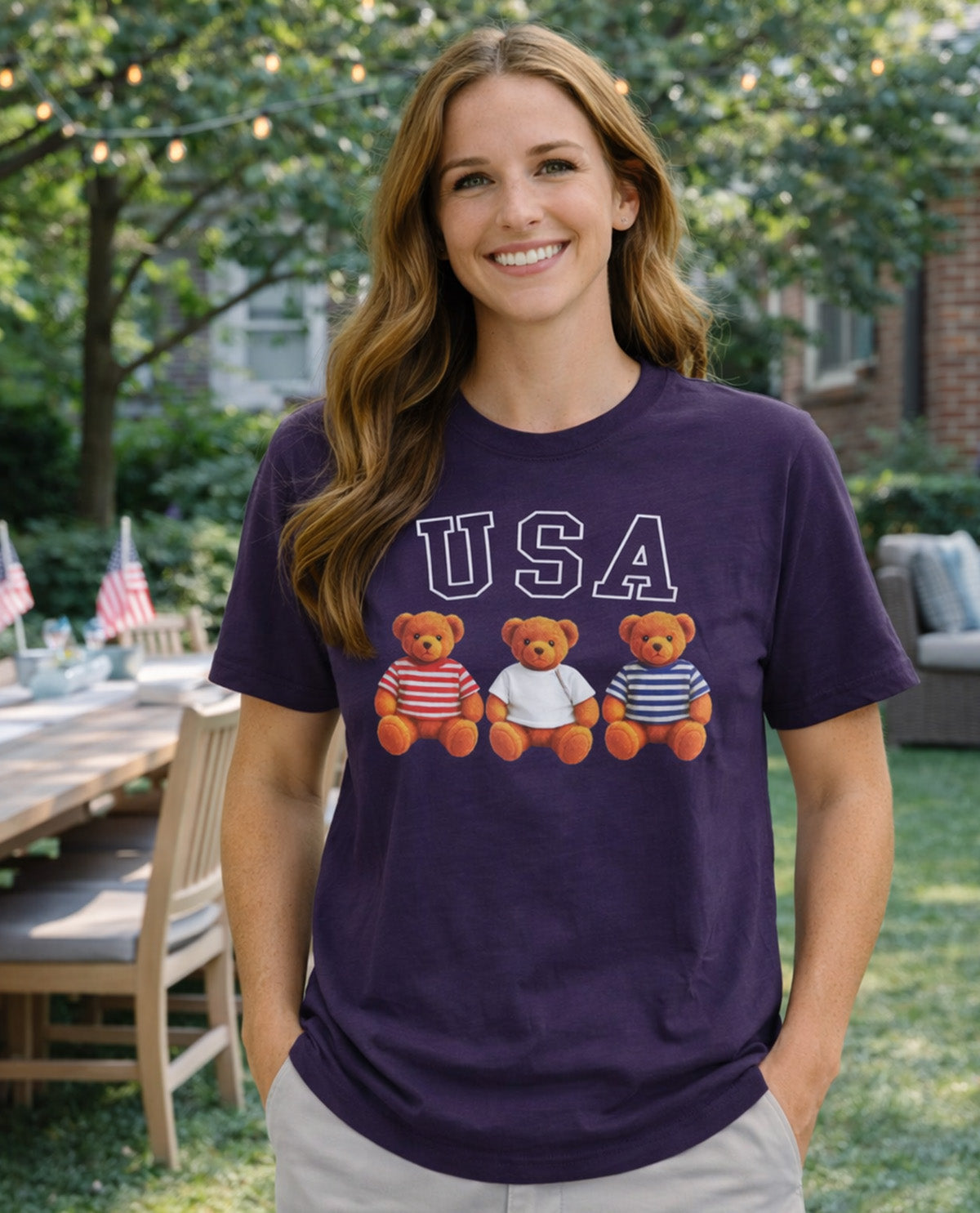 Jodifl USA Teddy Bear Tee
