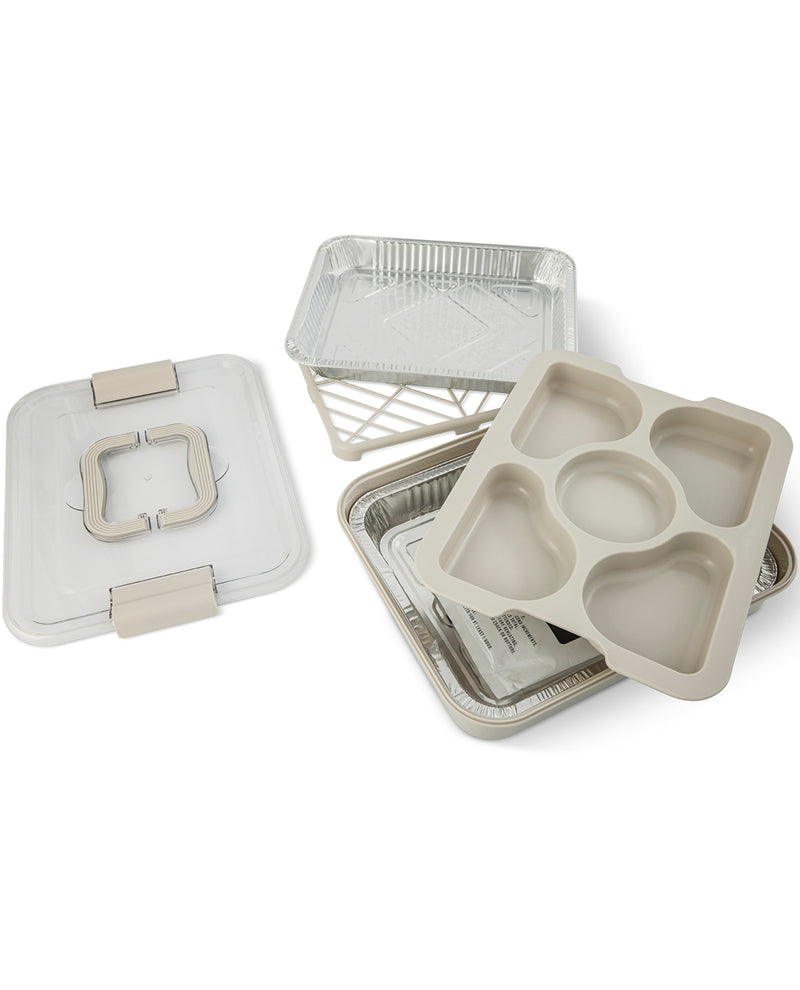 8 Piece Food Storage Serve Set Elephant Charm