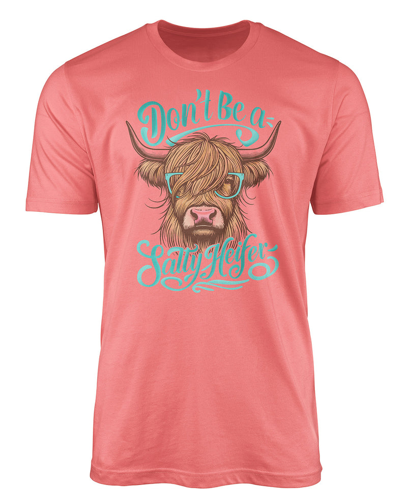 Southern Gal Salty Highland Heifer Short Sleeve Screen Tee