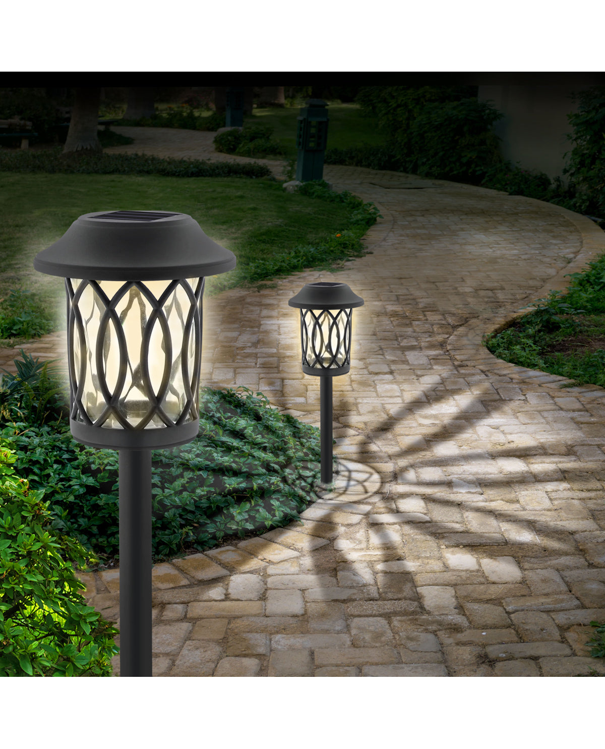 Elliptical Burst Solar Landscape Light