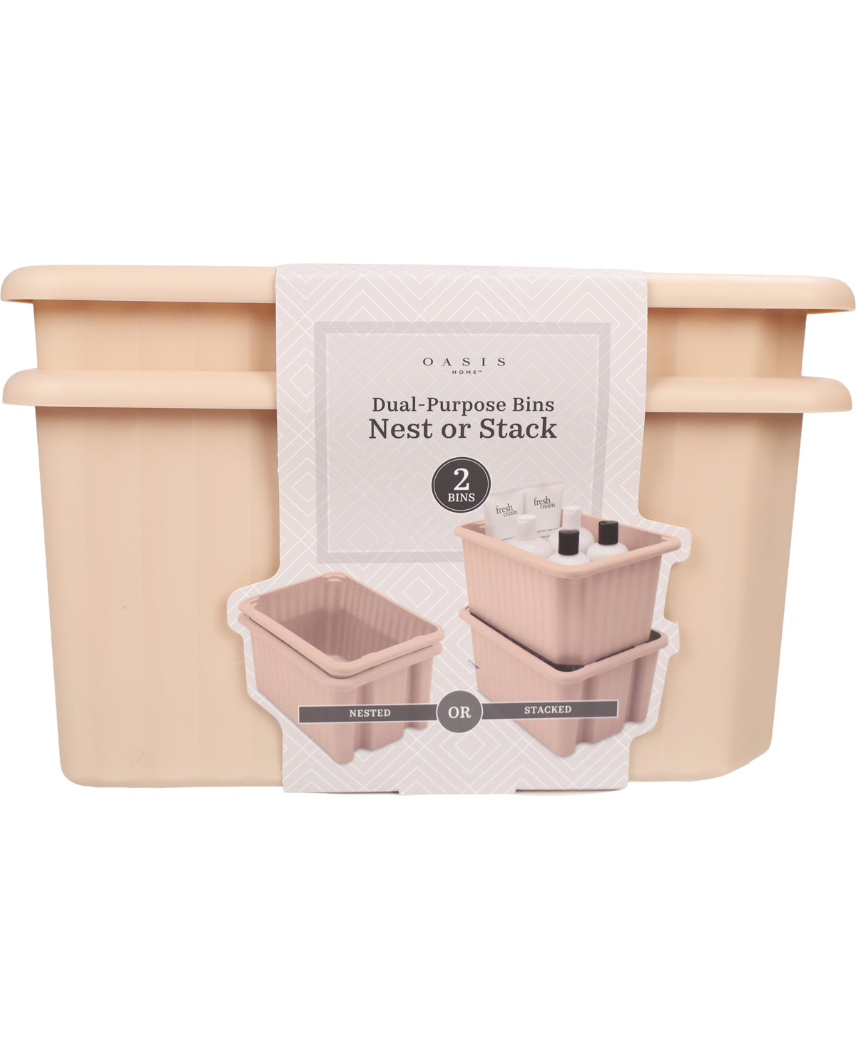 Natural 2pk Storage Bins