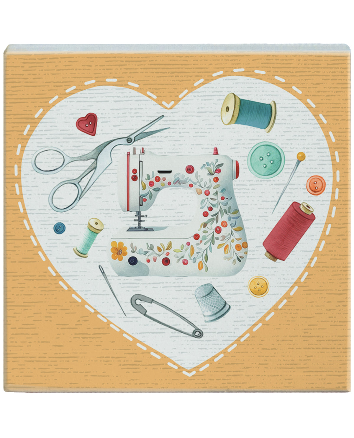 Quilting Heart Novelty Sign