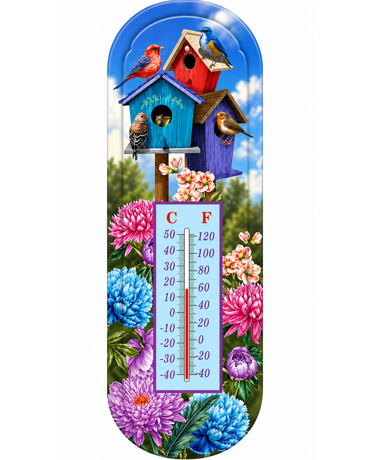Birdhouses Thermometer