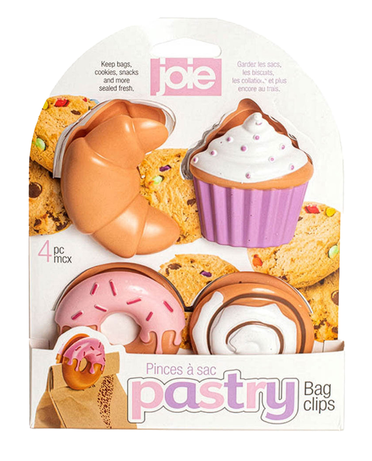 Joie Pastry Bag Clips 4pc