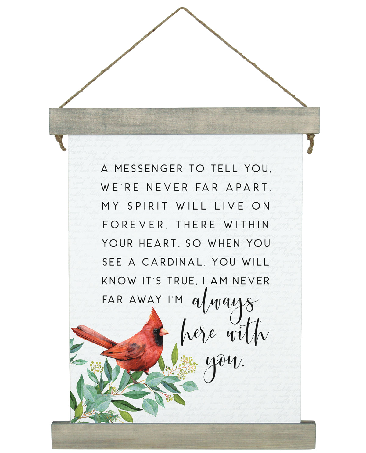 Messenger Cardinal Wall Sign