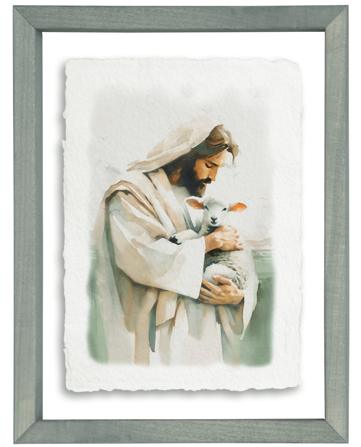 Jesus Holding Lamb Wall Art