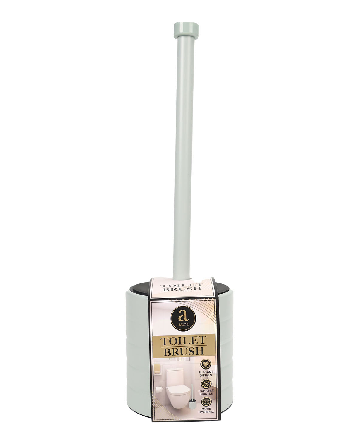 Steel Toilet Brush Glass Cup Sage