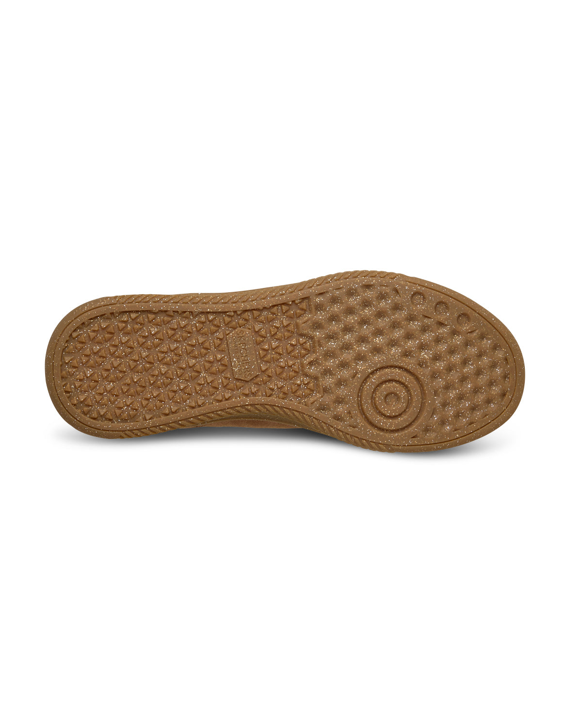 Brown shoe sole on a white background