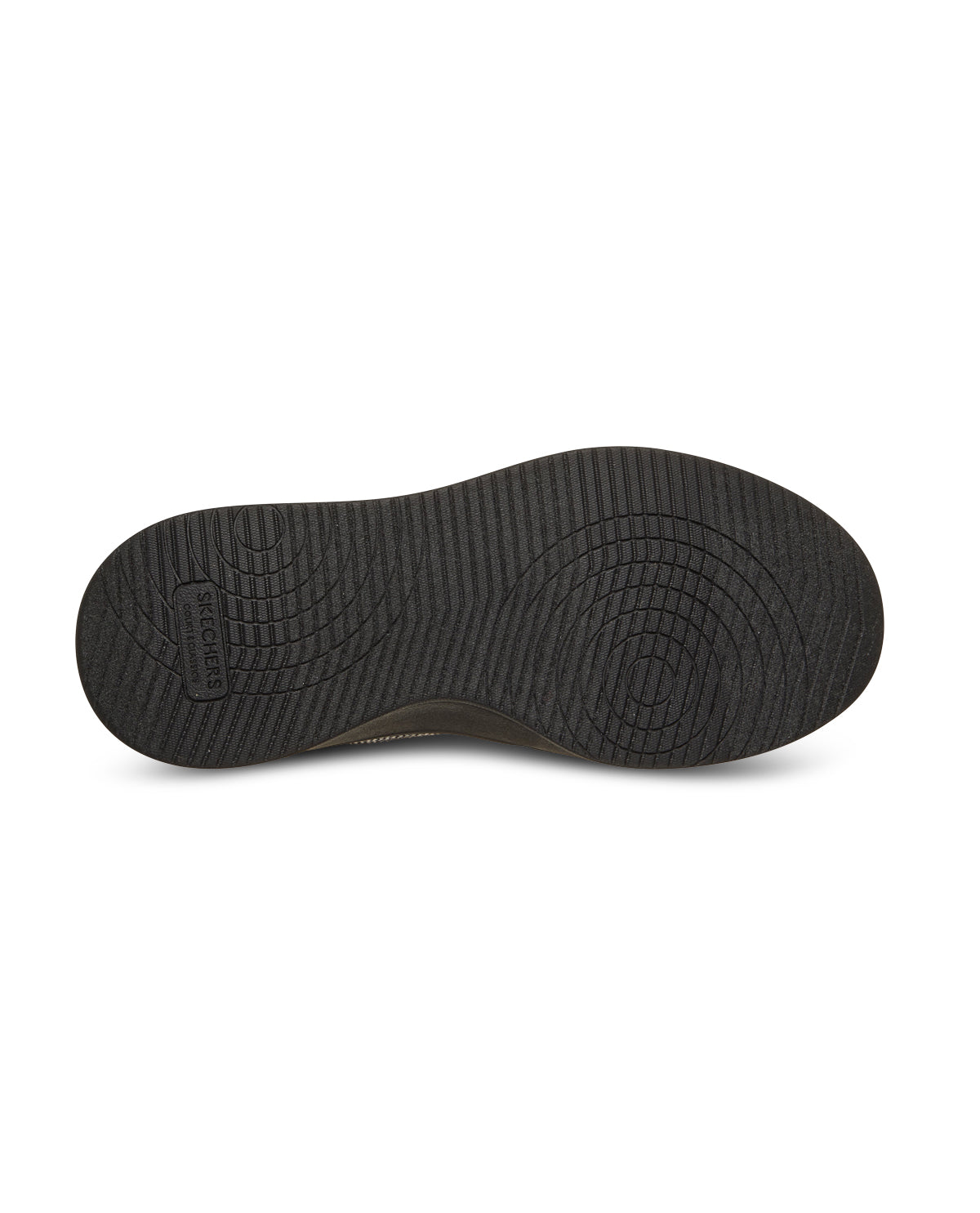 Black sole of a shoe on a white background