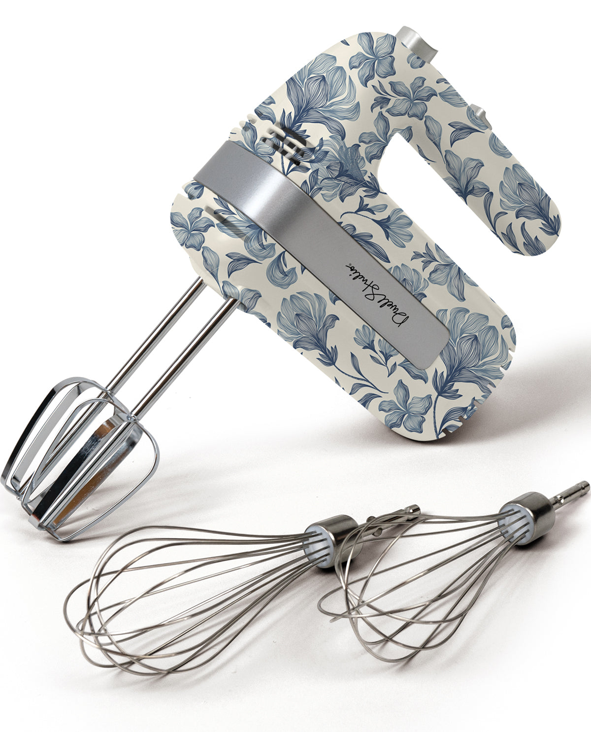 Dwell Printed Hand Mixer Blue