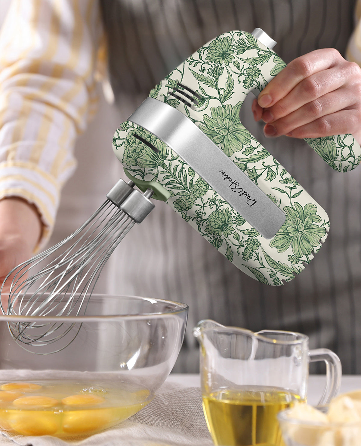 BOX MARKED WRONG COLOR - Dwell Printed Hand Mixer Green