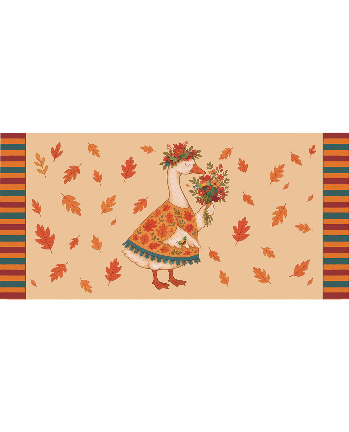 Evergreen Festive Goose Sassafras Mat