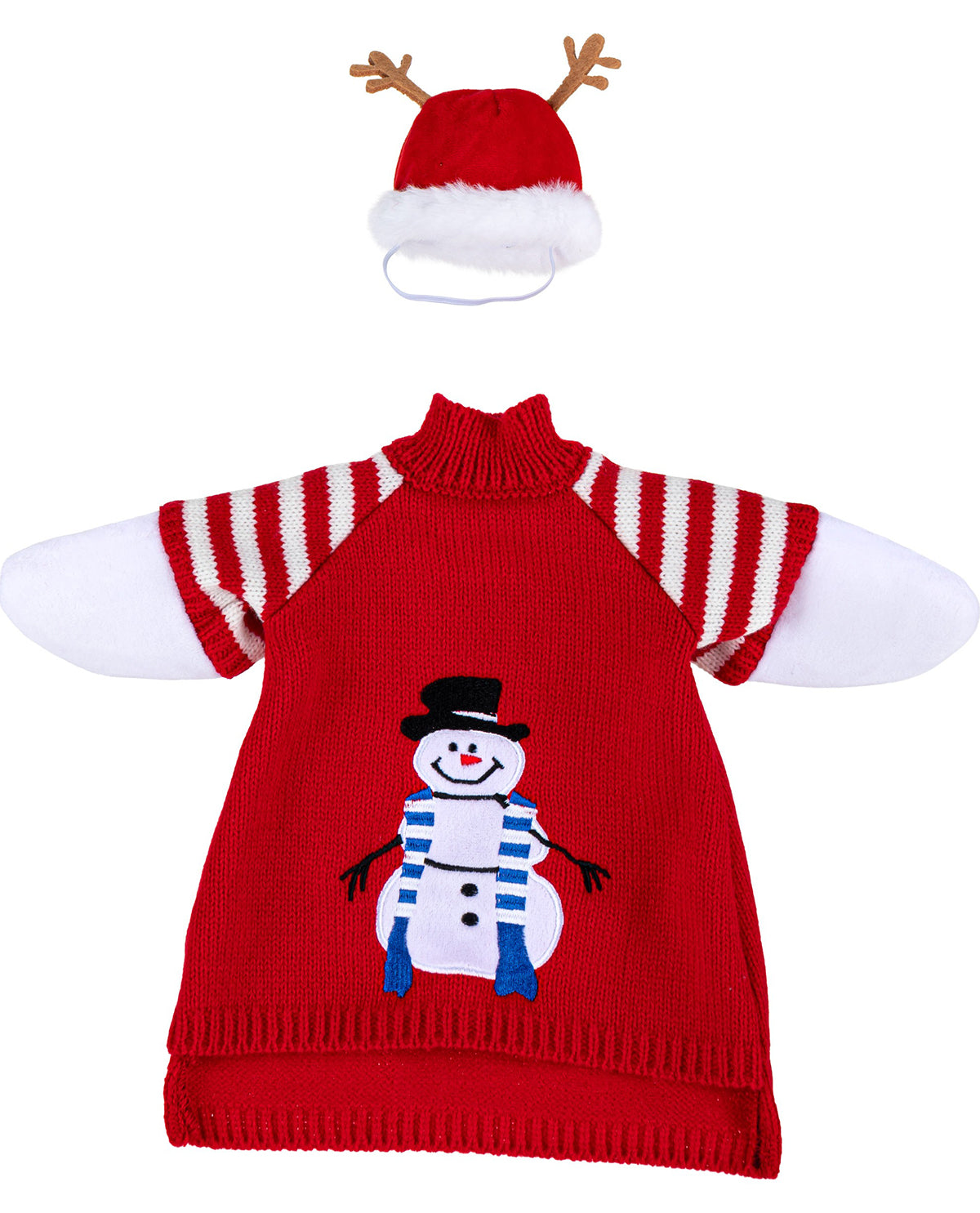 Porch Goose Red Snowman Sweater
