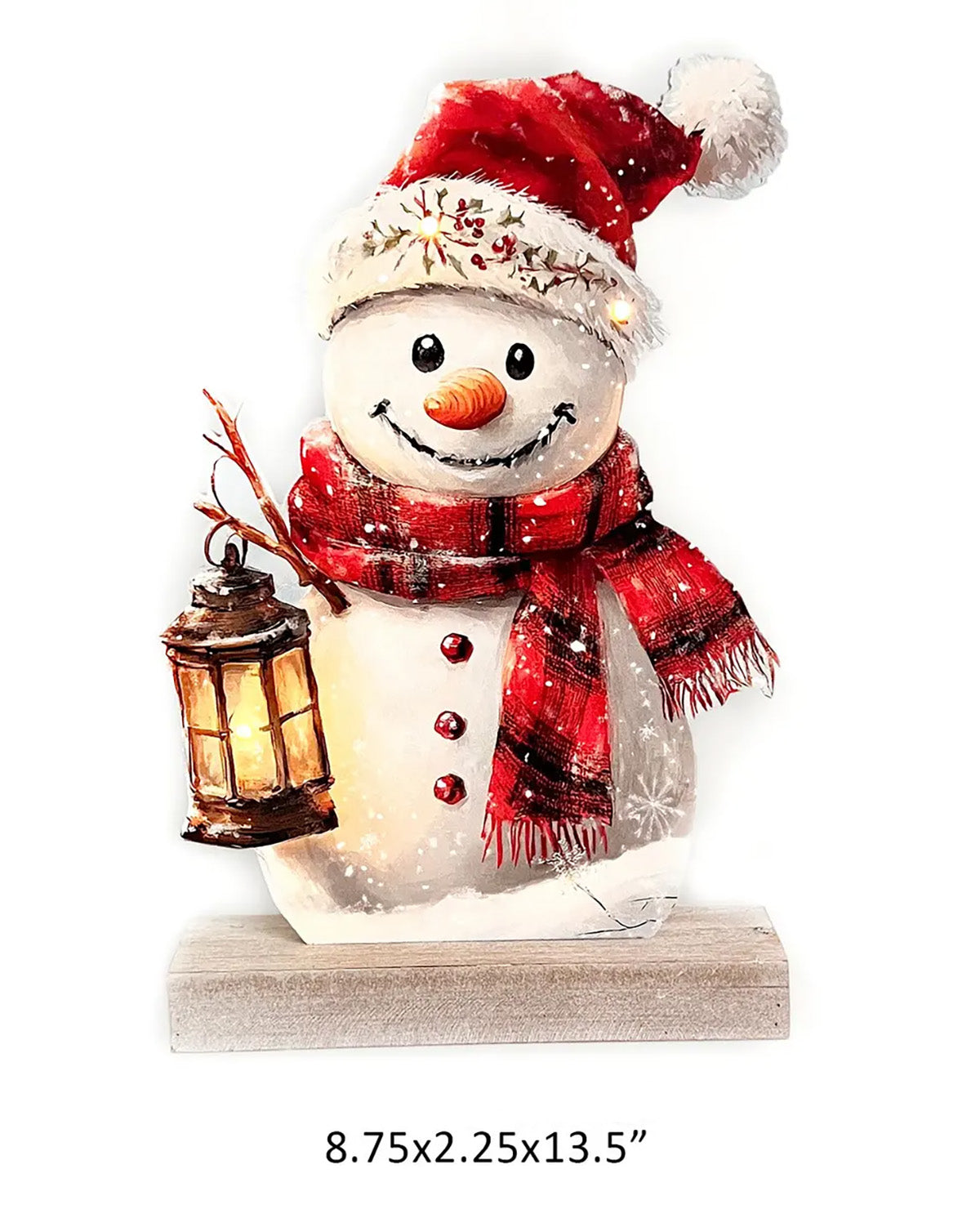 Porch View Snowman Lighted Silhouette
