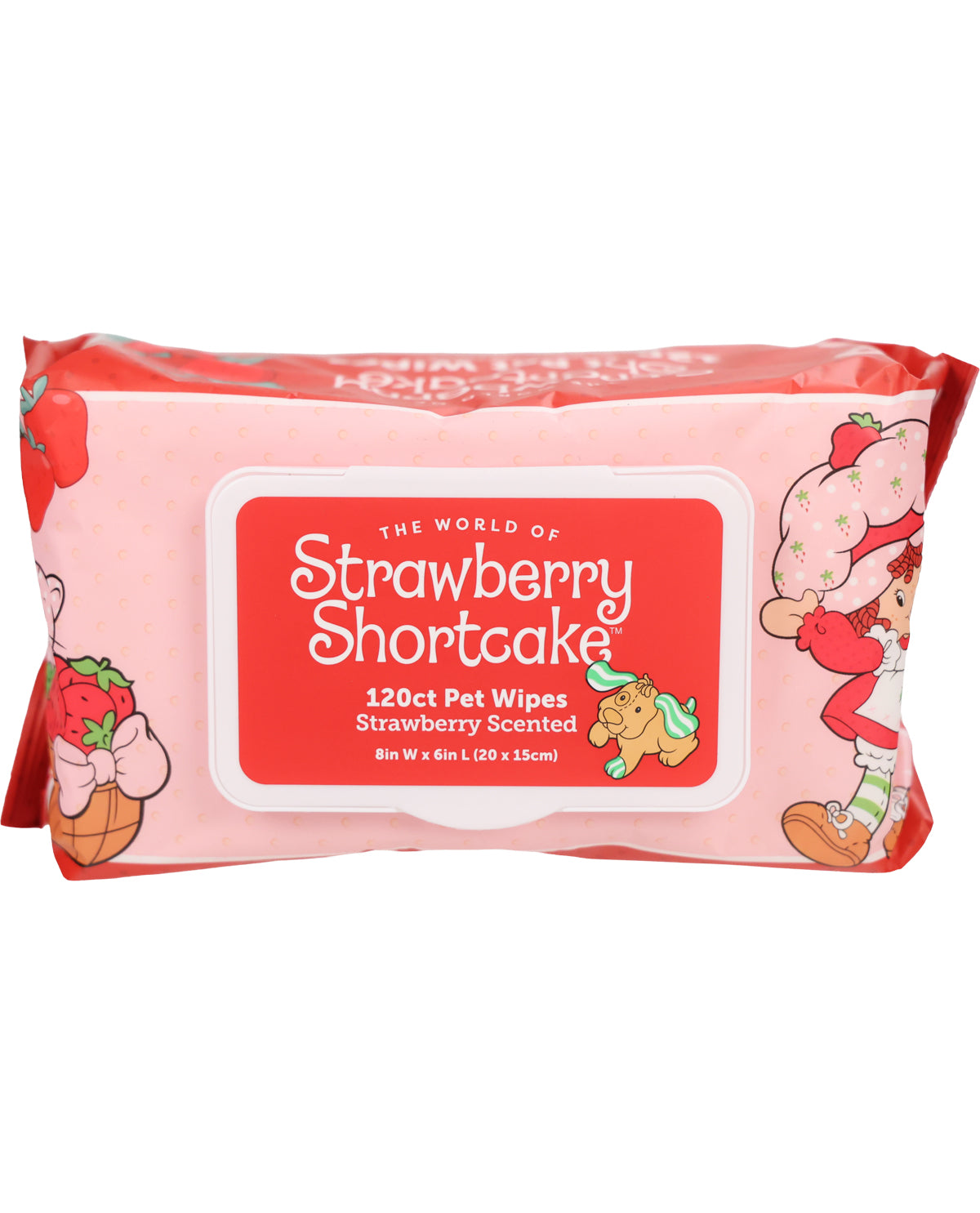 Strawberry Shortcake 120ct Pet Wipes Strawberry Scented
