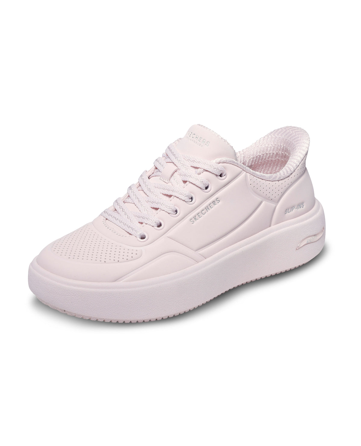 Pink sneaker on a white background