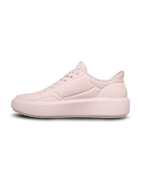 Pink sneaker on a white background