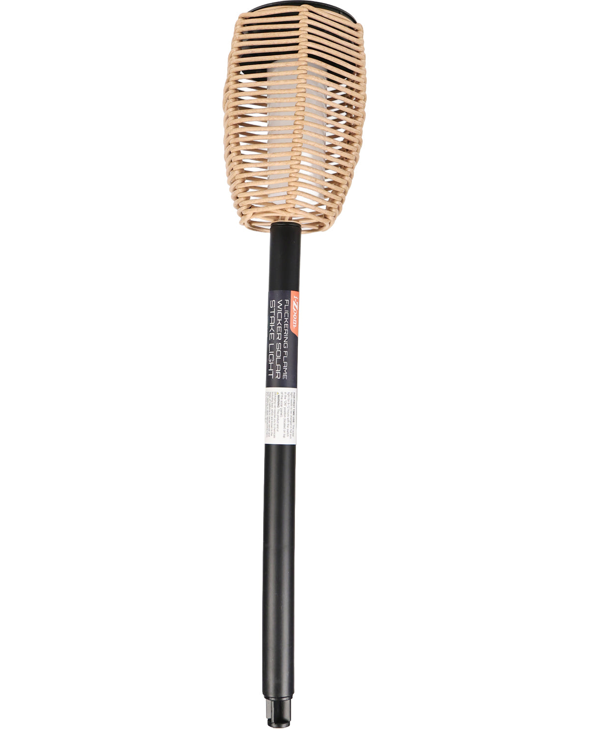 Wicker Solar Flickering Flame Light