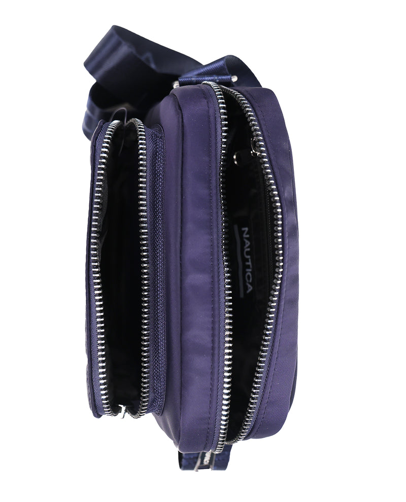Nautica Cargo Nylon Camera Crossbody Indigo