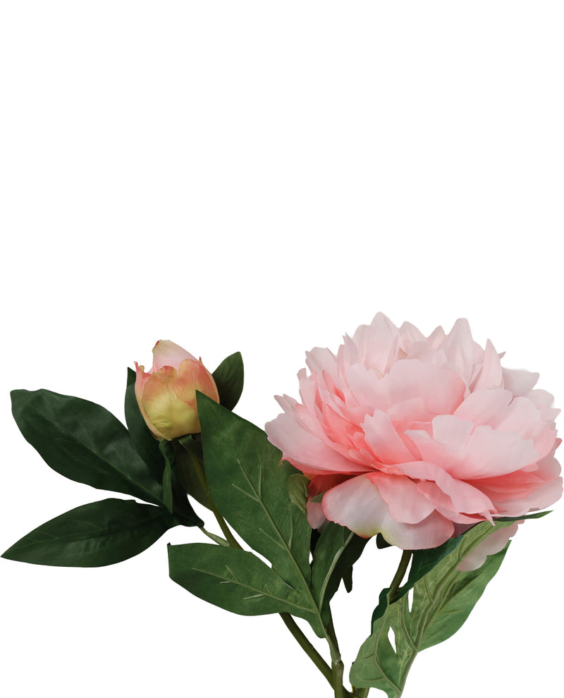 Sunset Taffeta Peony Faux Flower